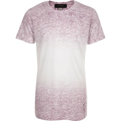 Boys pink faded texture t-shirt